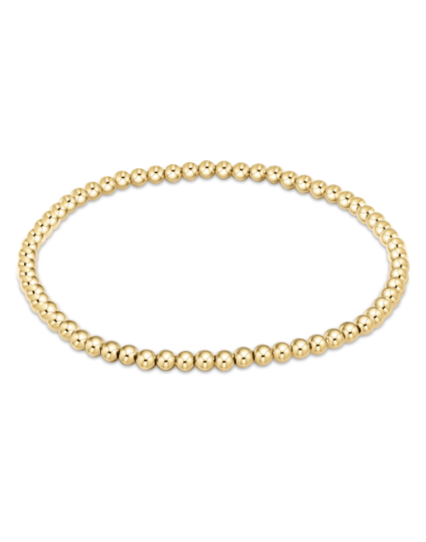 eNewton egirl Classic Gold 3mm Bead Bracelet