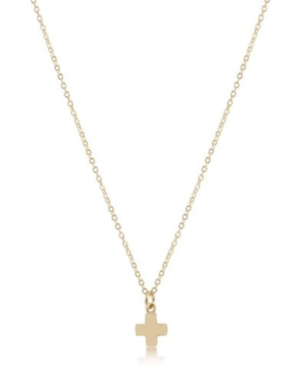 Enewton EGirl 14" Signature Cross Charm Necklace Enewton EGirl 14" Signature Cross Charm Necklace