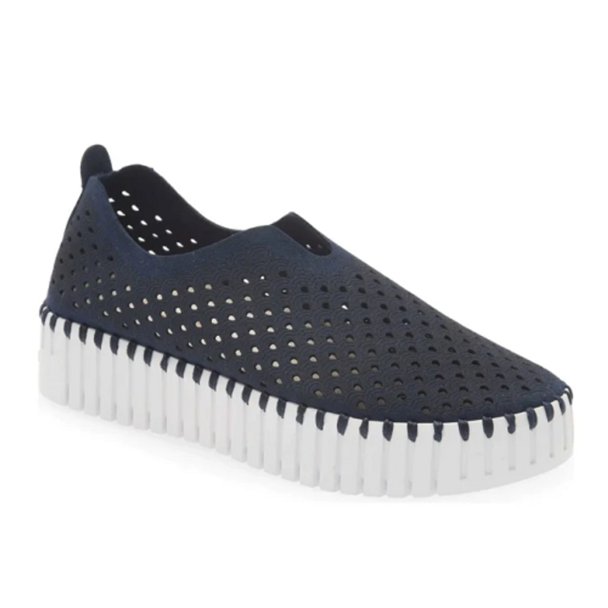 Ilse Jacobsen Tulip Platform Slip-On in Dark Indigo Ilse Jacobsen Tulip Platform Slip-On in Dark Indigo