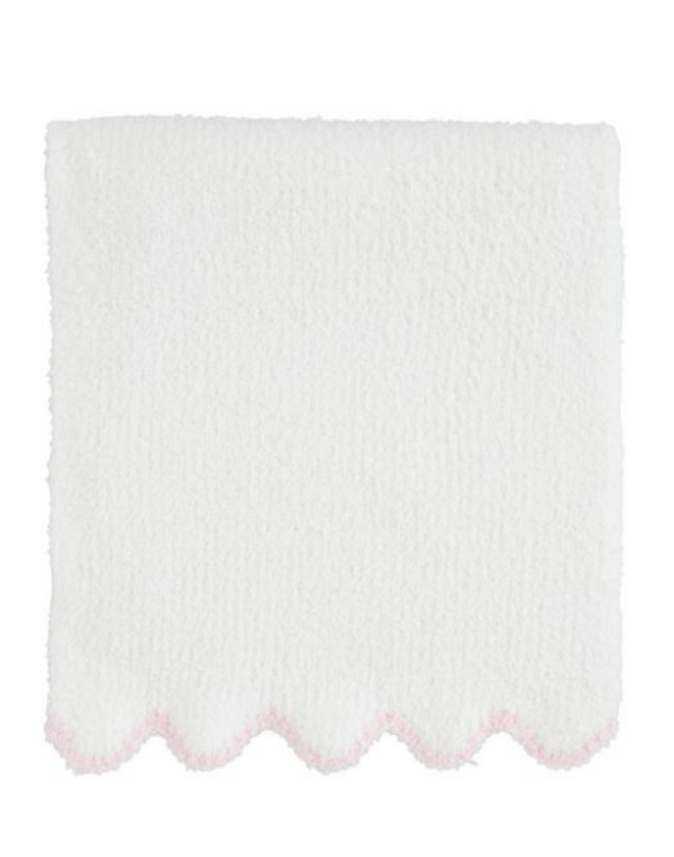 Pink Scallop Chenille Blanket Pink Scallop Chenille Blanket