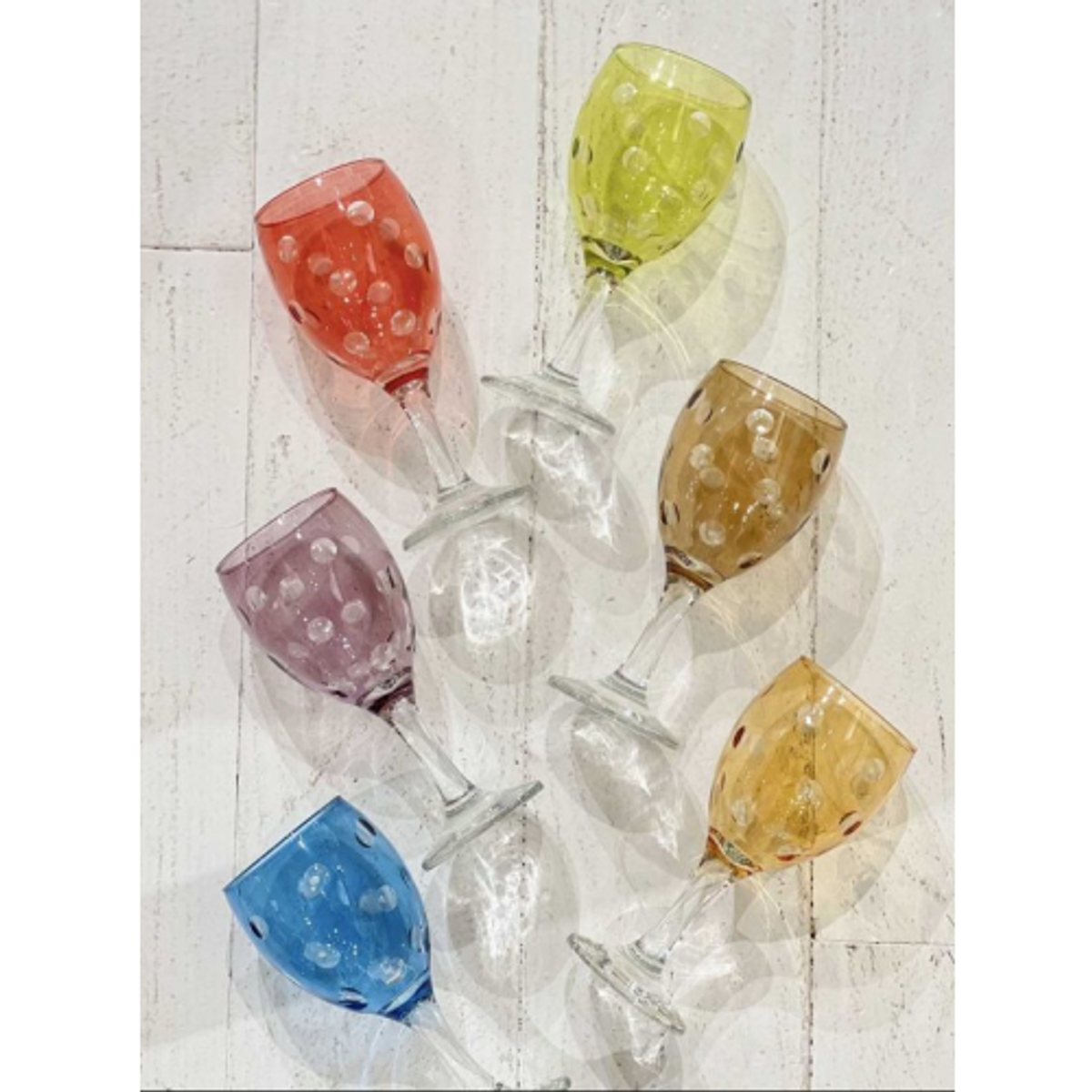 CARVED BUBBLES WINE GLASS CARVED BUBBLES WINE GLASS