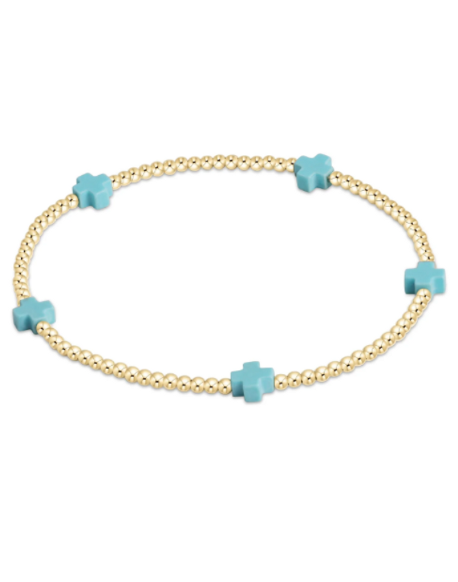 enewton egirl Signature Cross Pattern Bracelet--Turquoise enewton egirl Signature Cross Pattern Bracelet--Turquoise