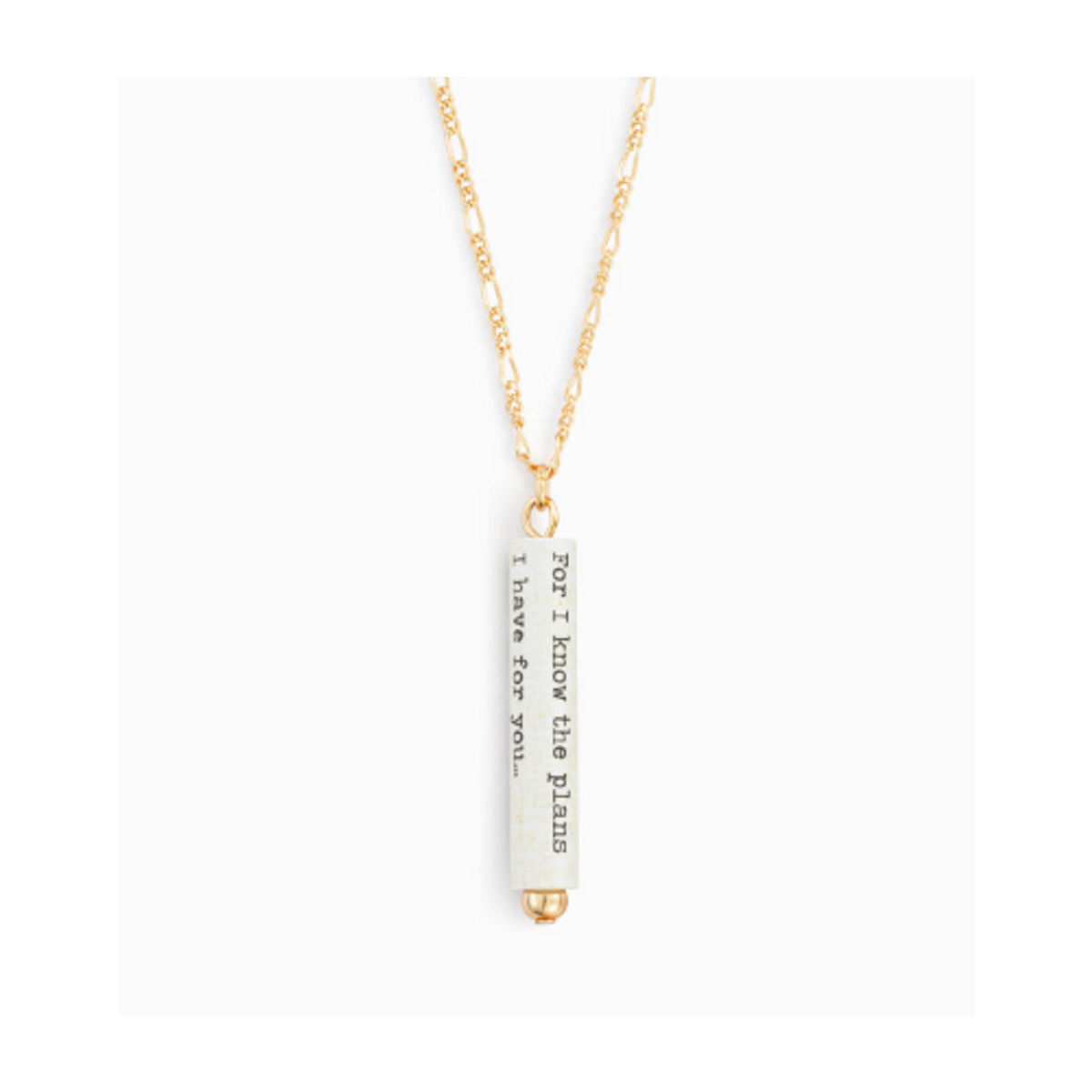 Hope and a Future Quote Necklace Hope and a Future Quote Necklace