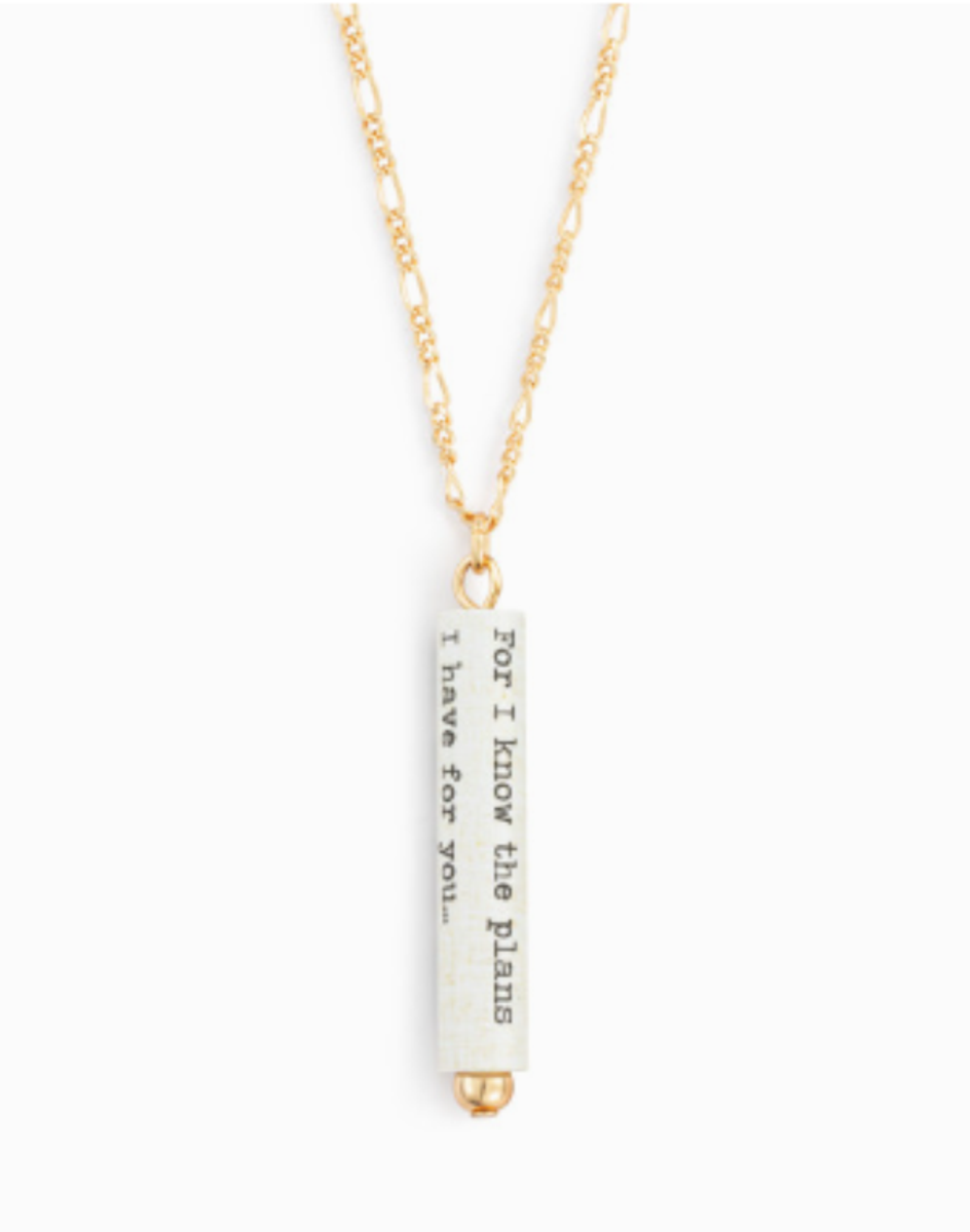 Hope and a Future Quote Necklace