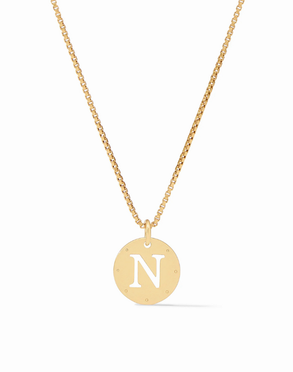 Julie Vos Monogram Delicate Necklace - N Julie Vos Monogram Delicate Necklace - N