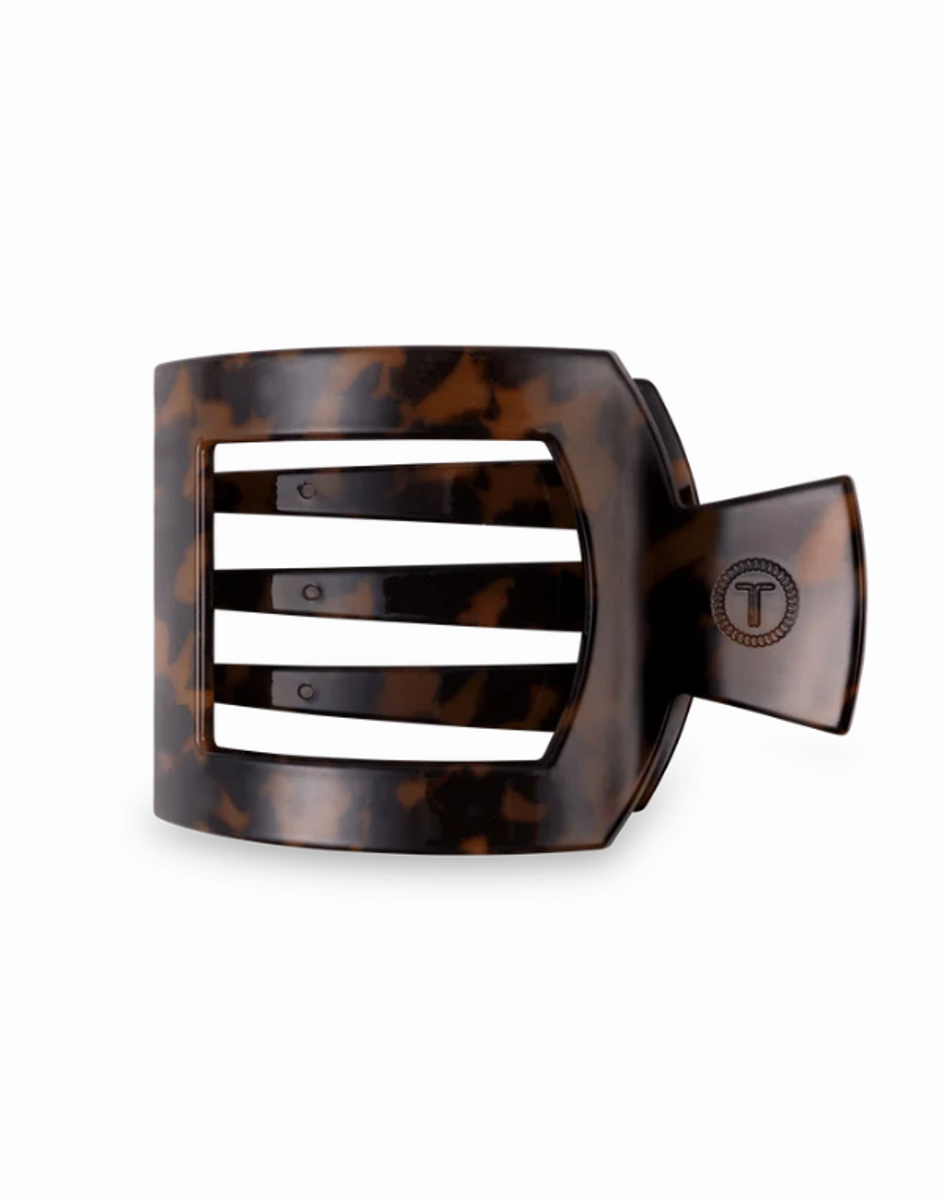 Large Flat Square Clip - Tortoise Large Flat Square Clip - Tortoise