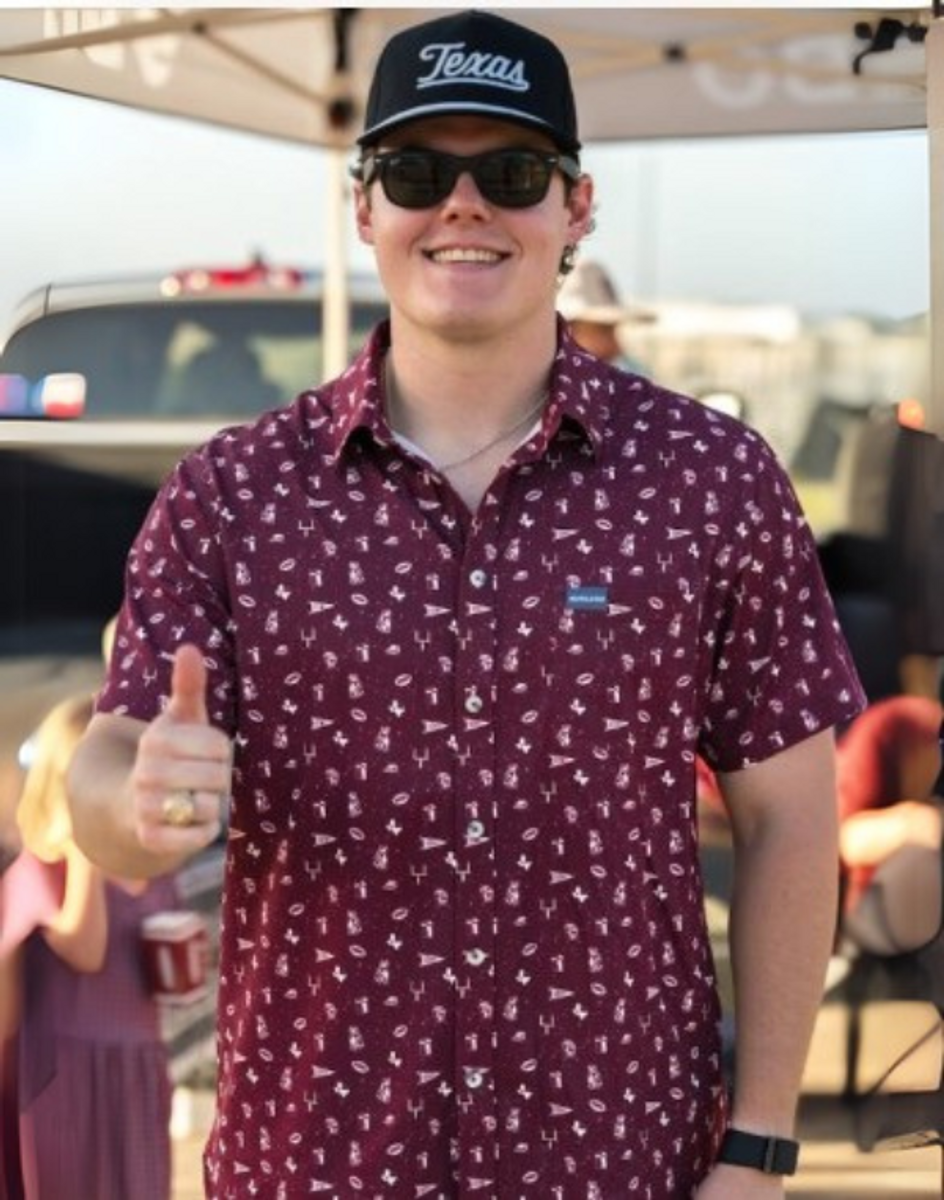 Burlebo Performance Button Up-Gameday Maroon