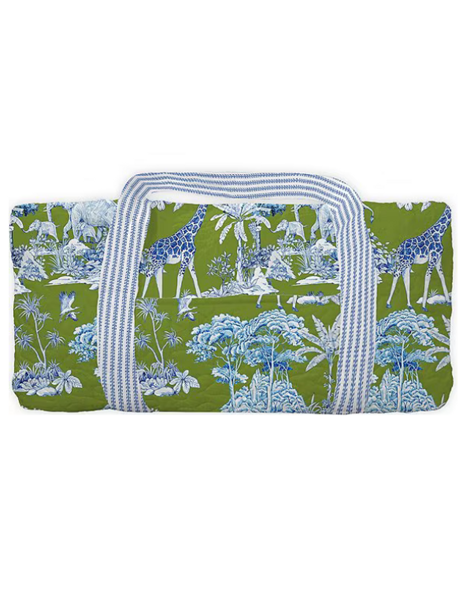 Ozara Jungle Olive Quilted Duffle Bag Ozara Jungle Olive Quilted Duffle Bag