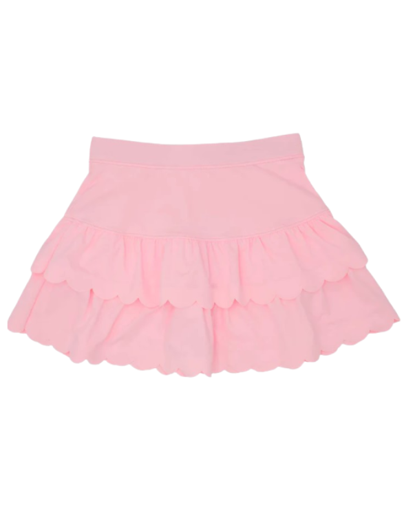 Light Pink Scalloped Skort