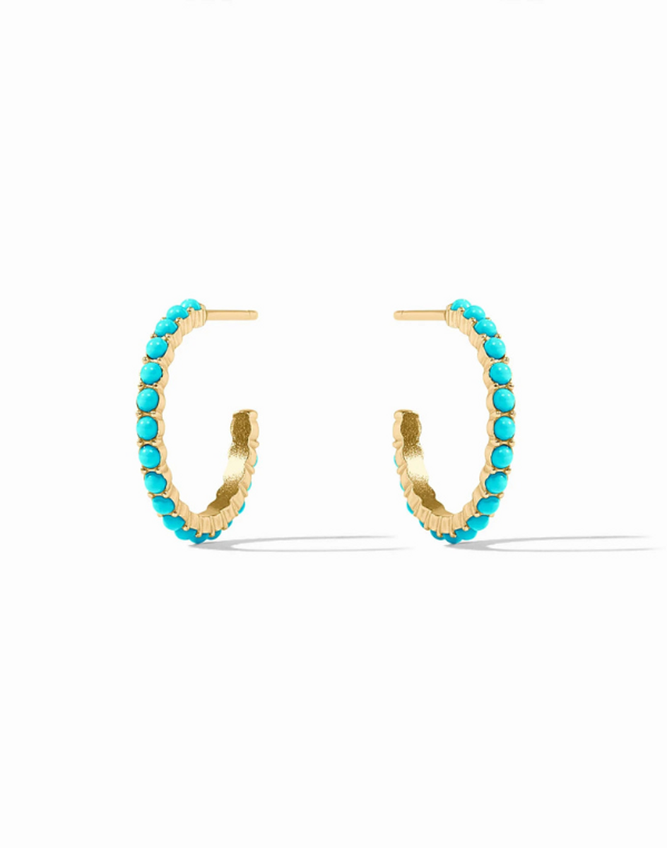 Julie Vos Turquoise Julie Hoop - Small Julie Vos Turquoise Julie Hoop - Small