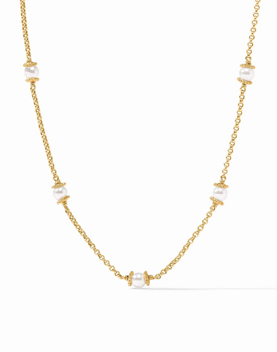 Julie Vos Hydra Delicate Station Necklace - Pearl Julie Vos Hydra Delicate Station Necklace - Pearl