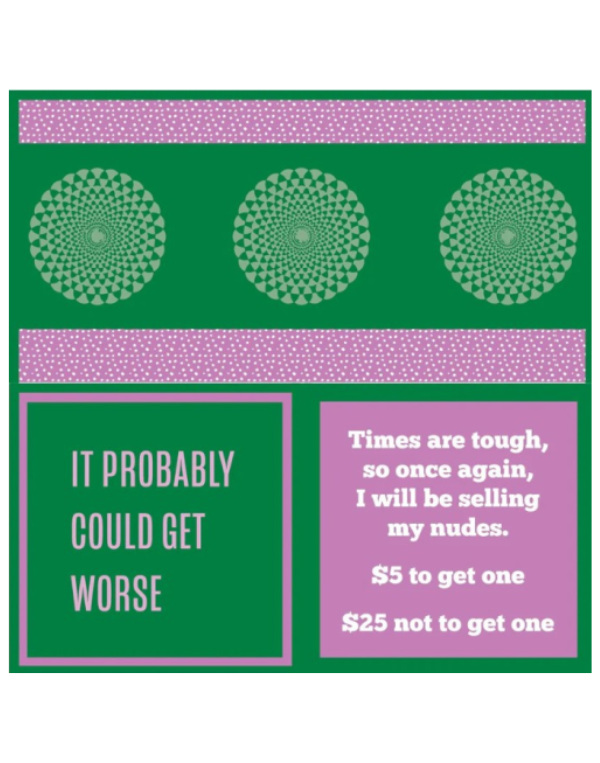 Cocktail Napkins-- Sell Nudes
