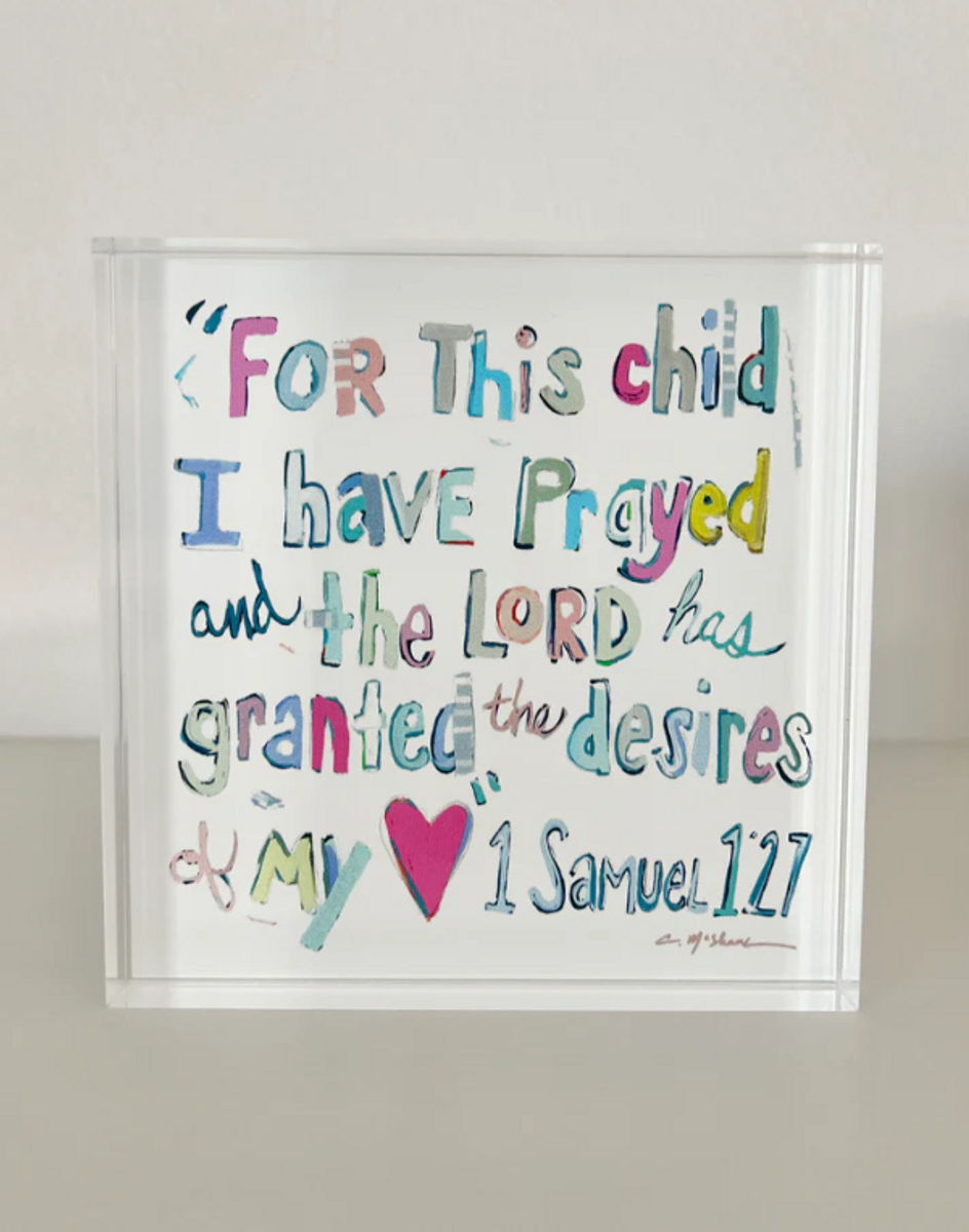 1 Samuel 2:7 Acrylic Block - Pinks 1 Samuel 2:7 Acrylic Block - Pinks