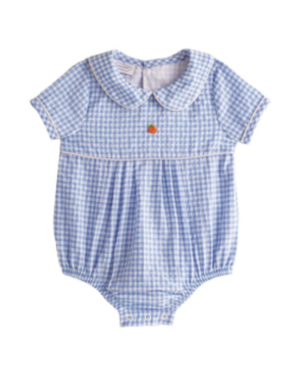 Blue Gingham Pumpkin Bubble