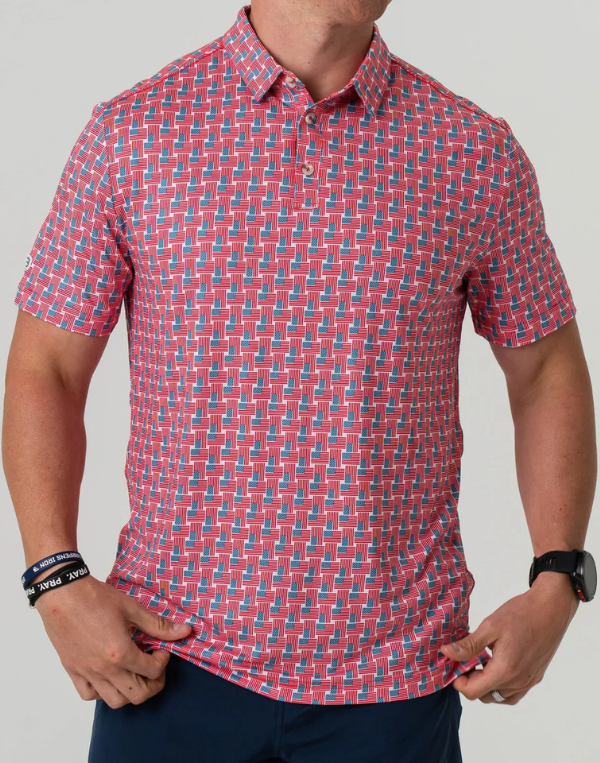 Burlebo Performance Polo--American Flag