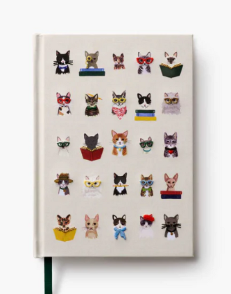 Studious Cats Embroidered Journal Studious Cats Embroidered Journal