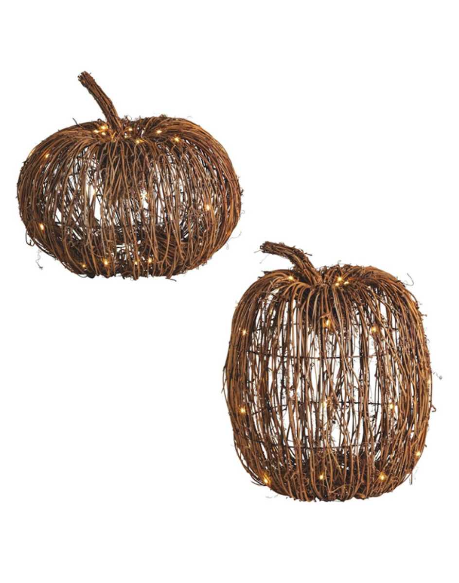 Woven Grapevine Pumpkin - Assorted Sizes