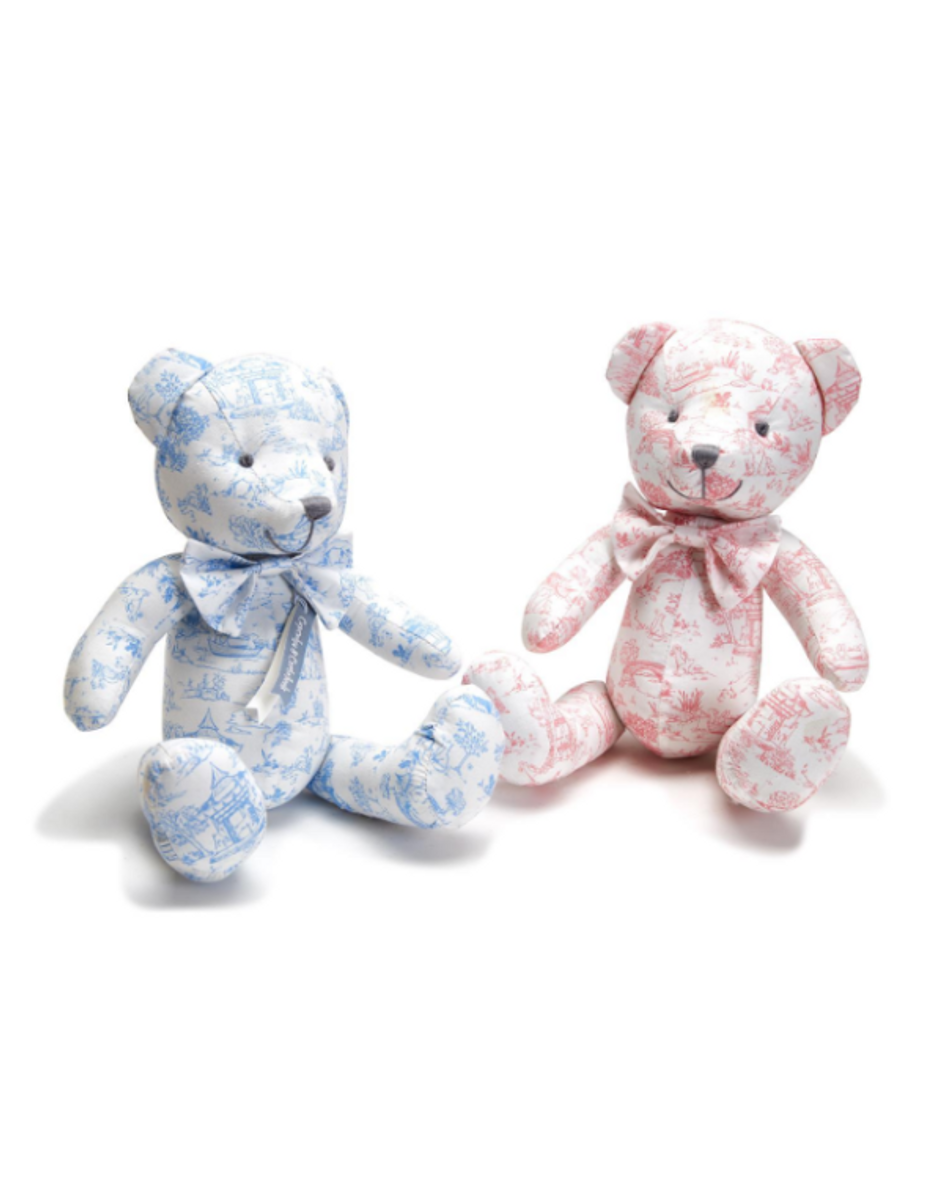 Animal Toile Stuffed Bear - Assorted Colors Animal Toile Stuffed Bear - Assorted Colors