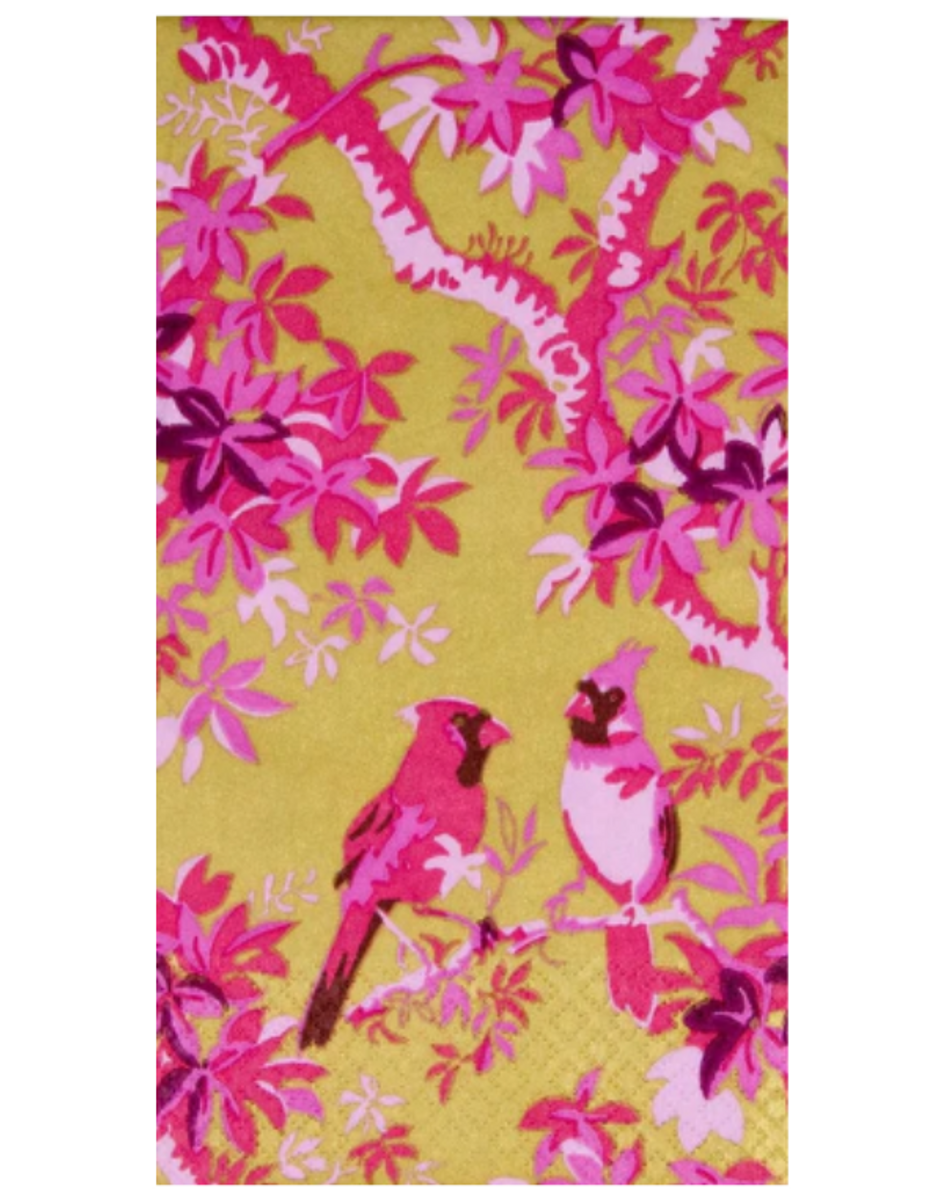 Caspari Guest Towel--Scenic Songbirds Caspari Guest Towel--Scenic Songbirds