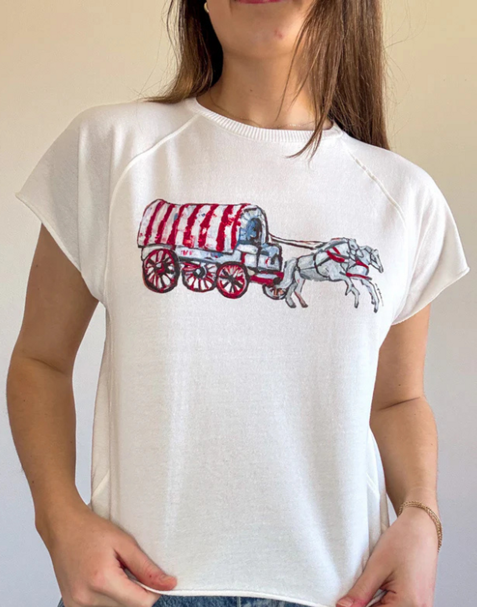 Striped Wagon Edgy T-Shirt Striped Wagon Edgy T-Shirt