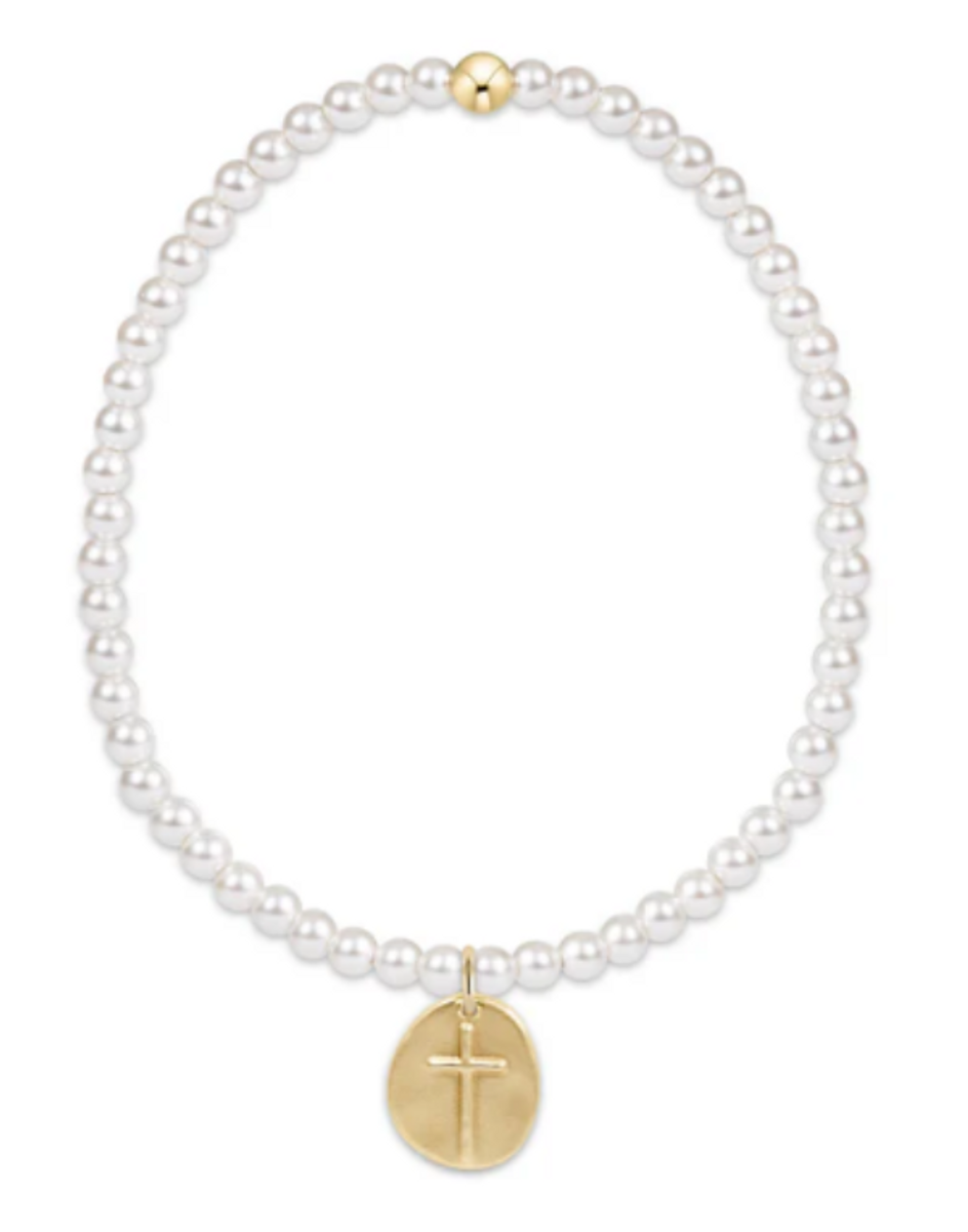 E Newton Inspire Charm Classic 3mm Pearl Bracelet E Newton Inspire Charm Classic 3mm Pearl Bracelet