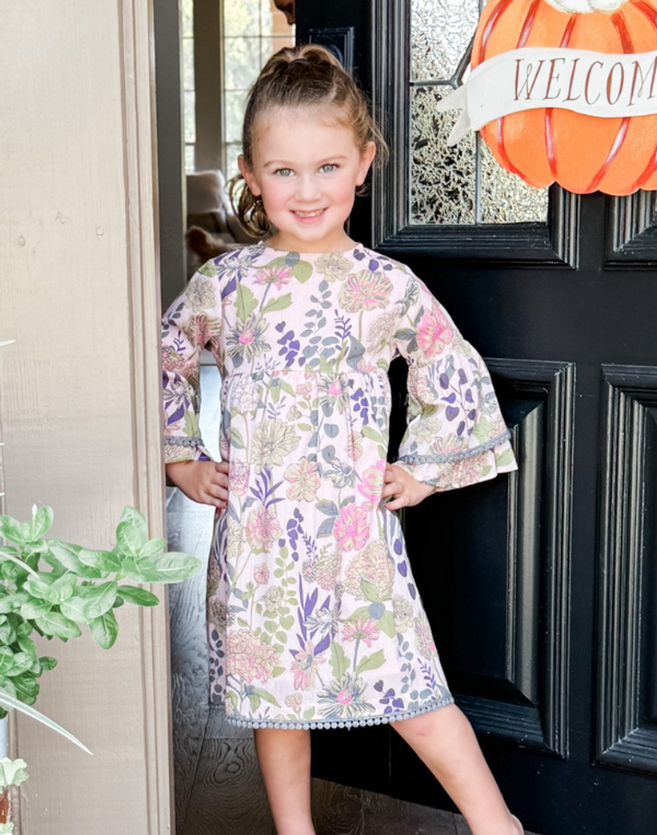 Lavender Floral Dress with Bloomer Lavender Floral Dress with Bloomer