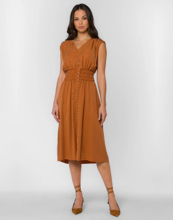Persa Dress - Golden Brown