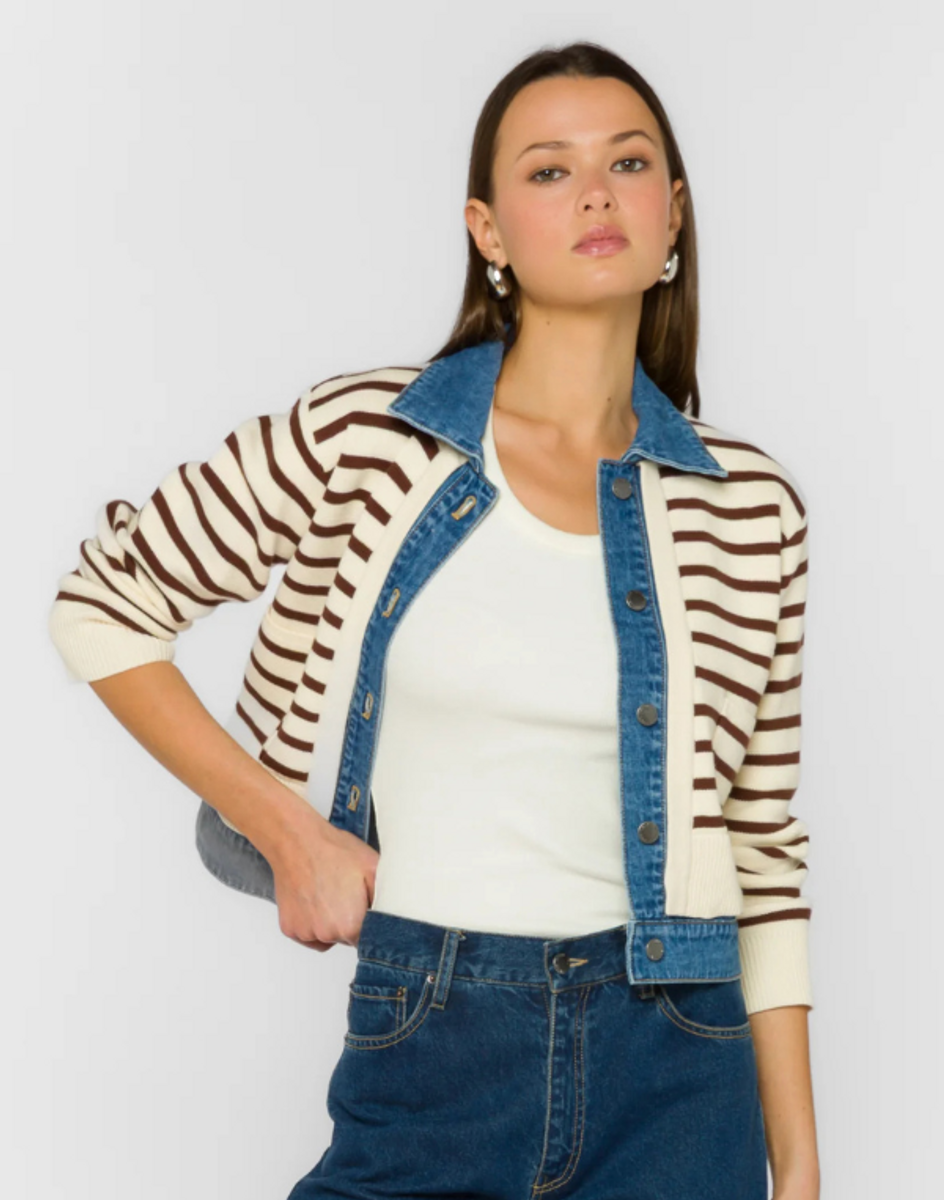 Francis Cloves Striped Jacket Francis Cloves Striped Jacket