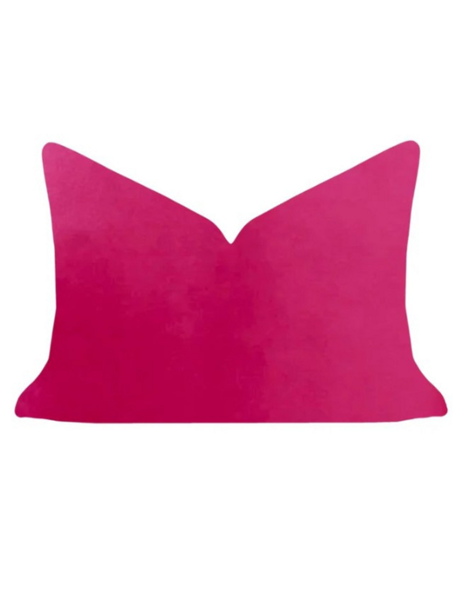 Laura Park Designs Hot Pink Velvet Pillow--14x20 Laura Park Designs Hot Pink Velvet Pillow--14x20