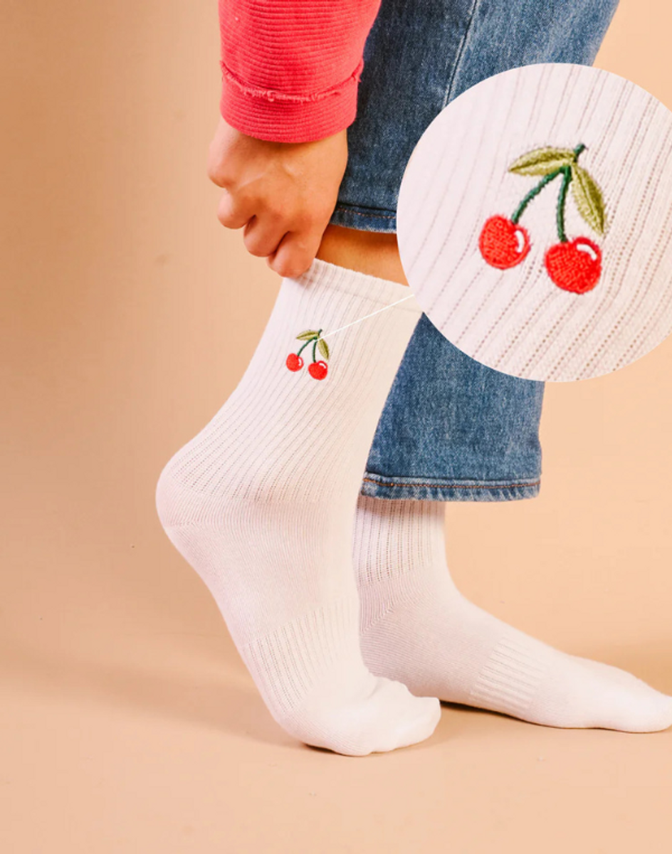 Embroidered Socks - Assorted Styles Embroidered Socks - Assorted Styles