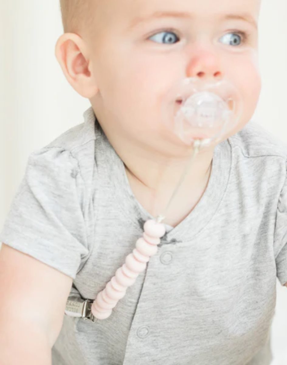 Light Pink Pacifier Clip Light Pink Pacifier Clip