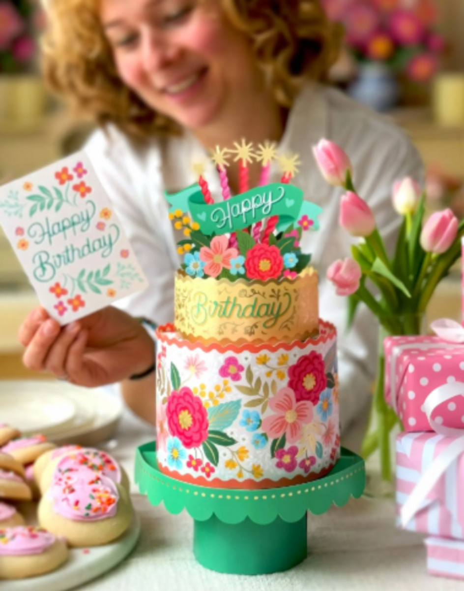 Blooming Birthday Cake Pop Up Card Blooming Birthday Cake Pop Up Card