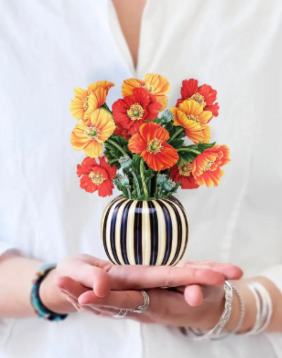 Mini French Poppies Pop Up Card Mini French Poppies Pop Up Card