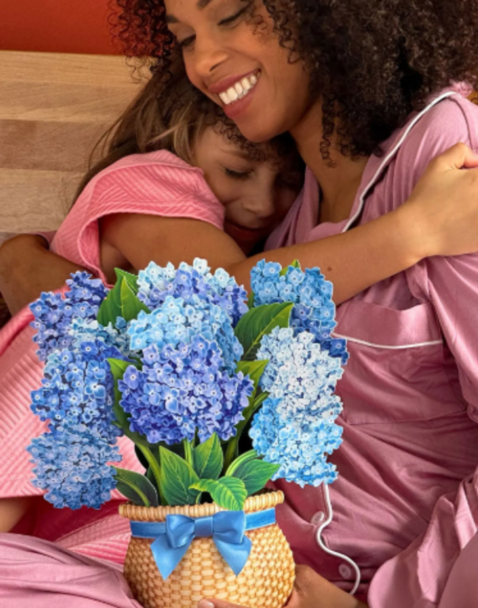 Nantucket Hydrangea Pop Up Card