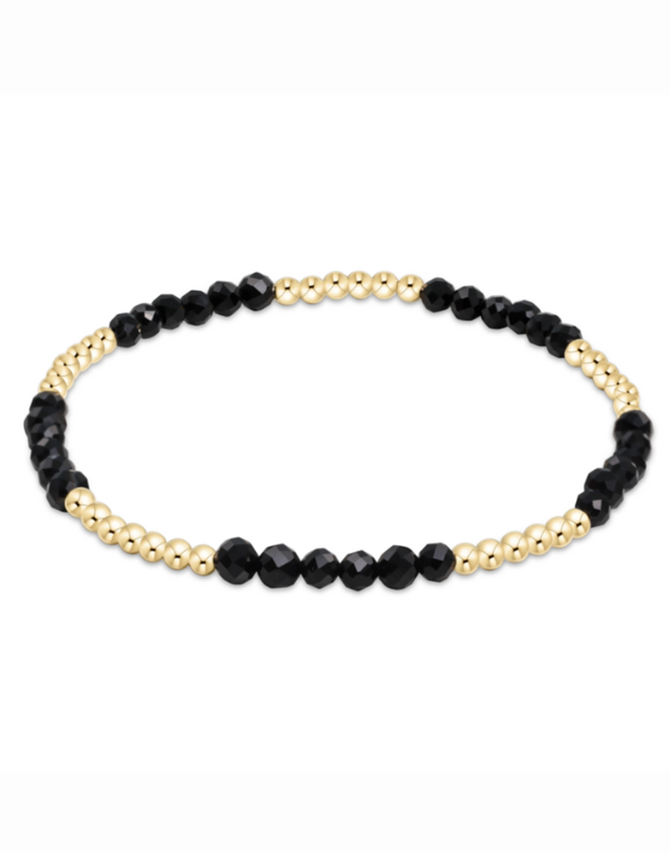 eNewton Blissful Pattern 2.5mm Bead Bracelet - Faceted Onyx eNewton Blissful Pattern 2.5mm Bead Bracelet - Faceted Onyx