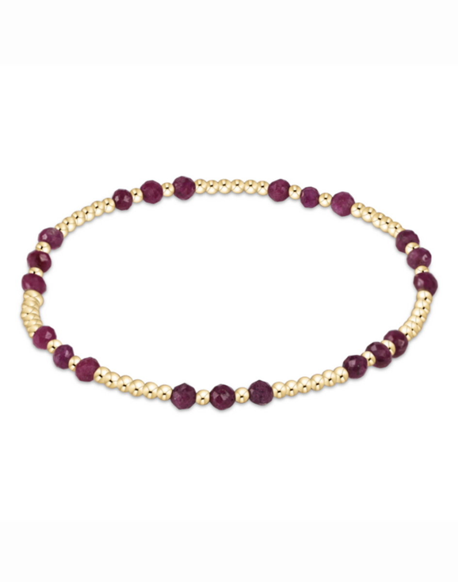 eNewton Joy Pattern 3mm Bead Bracelet - Ruby eNewton Joy Pattern 3mm Bead Bracelet - Ruby