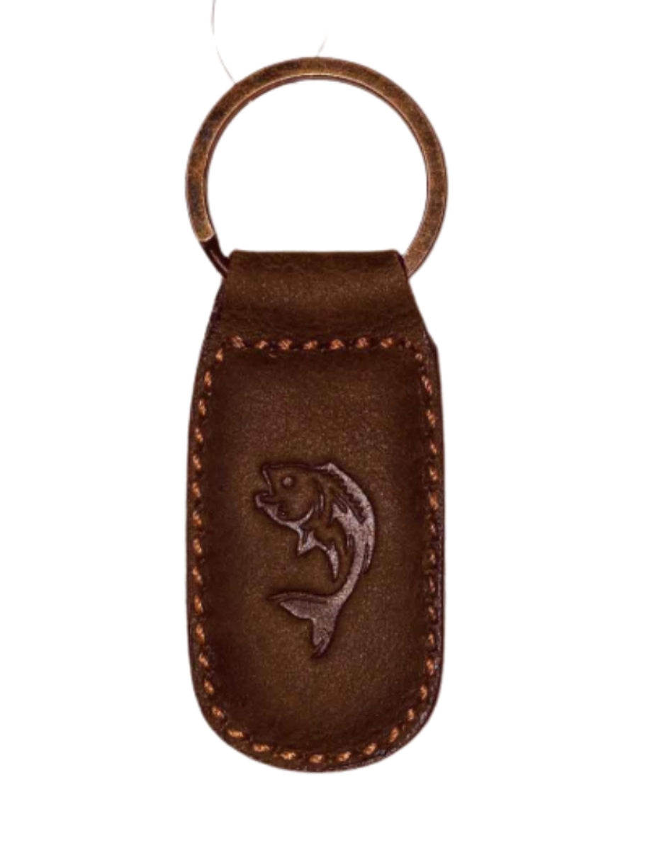 Fish Leather Embossed Keychain Fish Leather Embossed Keychain