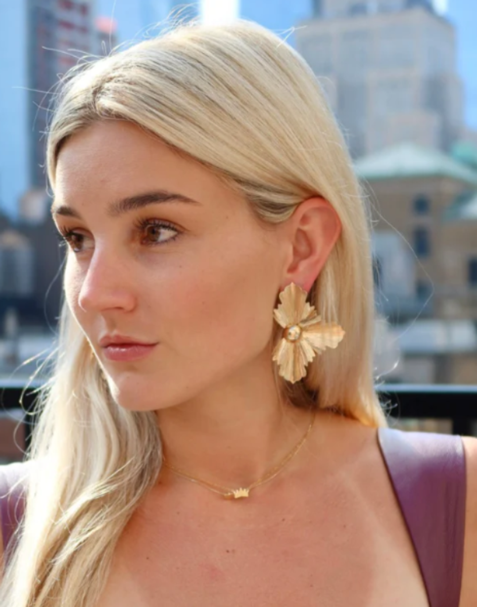 Anya Flower Statement Earrings Anya Flower Statement Earrings