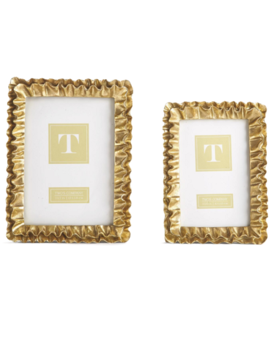 Gold Ruffle Frame