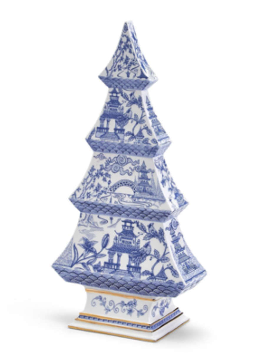 Blue and White Christmas Tree - Dolomite Blue and White Christmas Tree - Dolomite