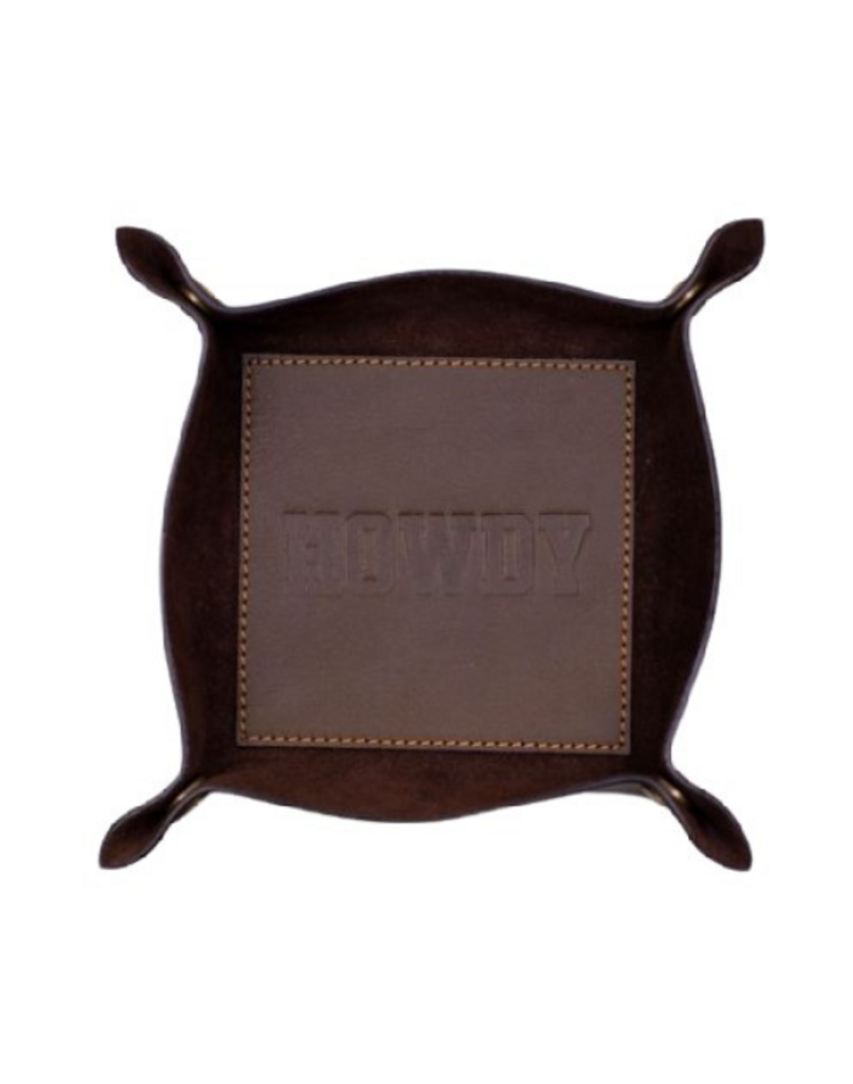 Howdy Leather Embossed Valet Tray Howdy Leather Embossed Valet Tray