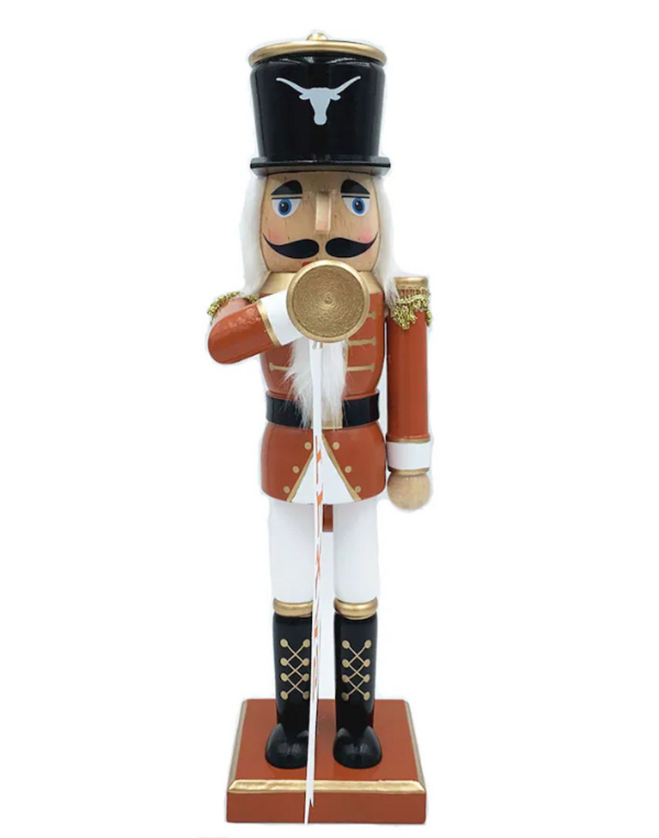 14" Texas Longhorn Bugler Nutcracker 14" Texas Longhorn Bugler Nutcracker