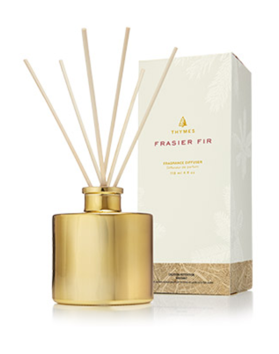 Thymes Frasier Fir Gold Gilded Reed Diffuser