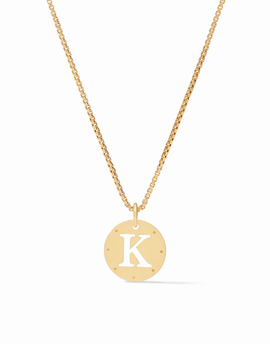 Julie Vos Monogram Delicate Necklace - K Julie Vos Monogram Delicate Necklace - K