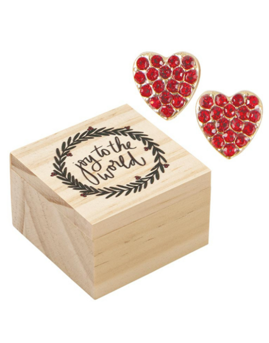 Treasure Box Earrings--Joy to the World Treasure Box Earrings--Joy to the World