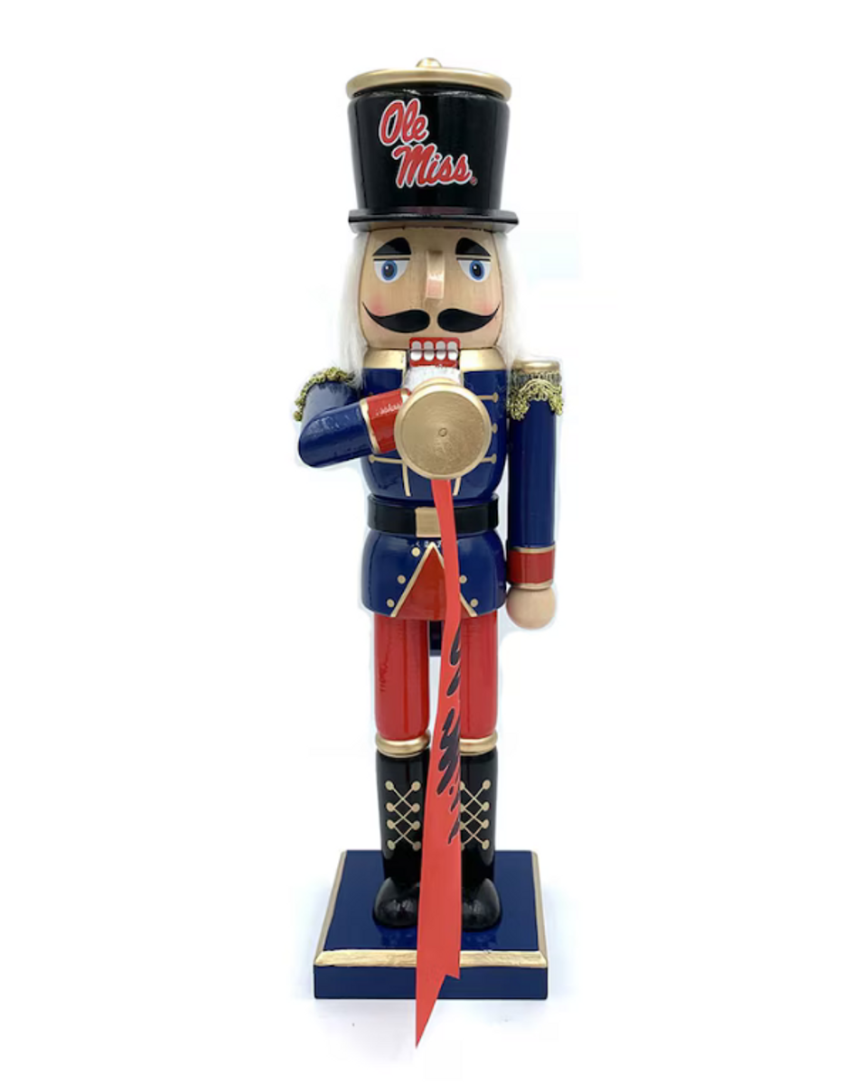 14" Ole Miss Bugler Nutcracker 14" Ole Miss Bugler Nutcracker