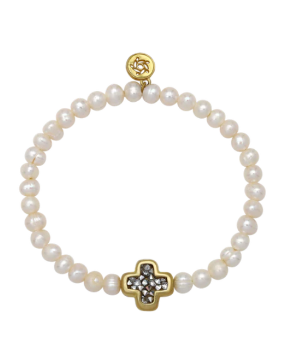 Kristal Life in Balance Pearl Stretch Bracelet Kristal Life in Balance Pearl Stretch Bracelet