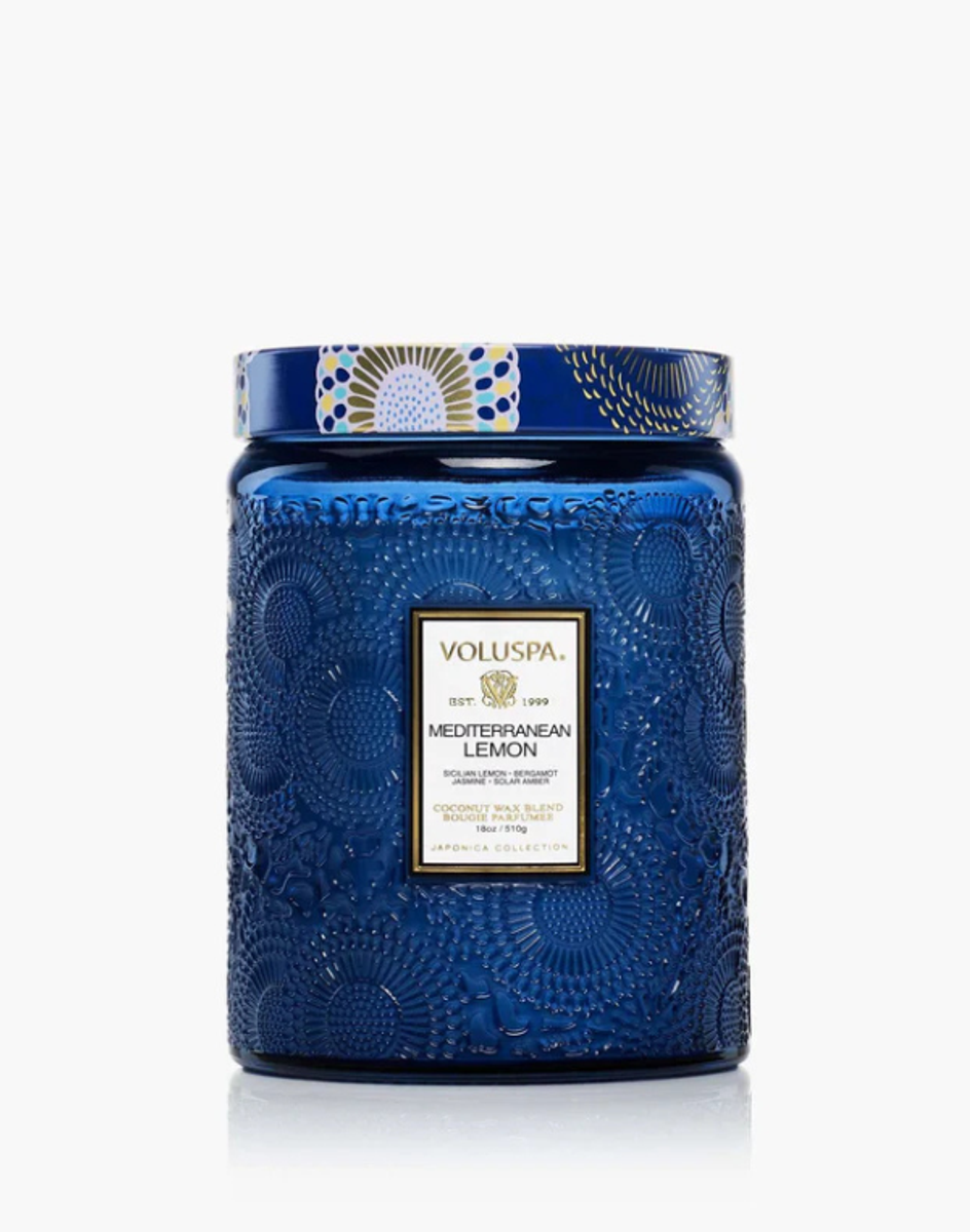 Voluspa 18 oz Large Candle - Mediterranean Lemon Voluspa 18 oz Large Candle - Mediterranean Lemon
