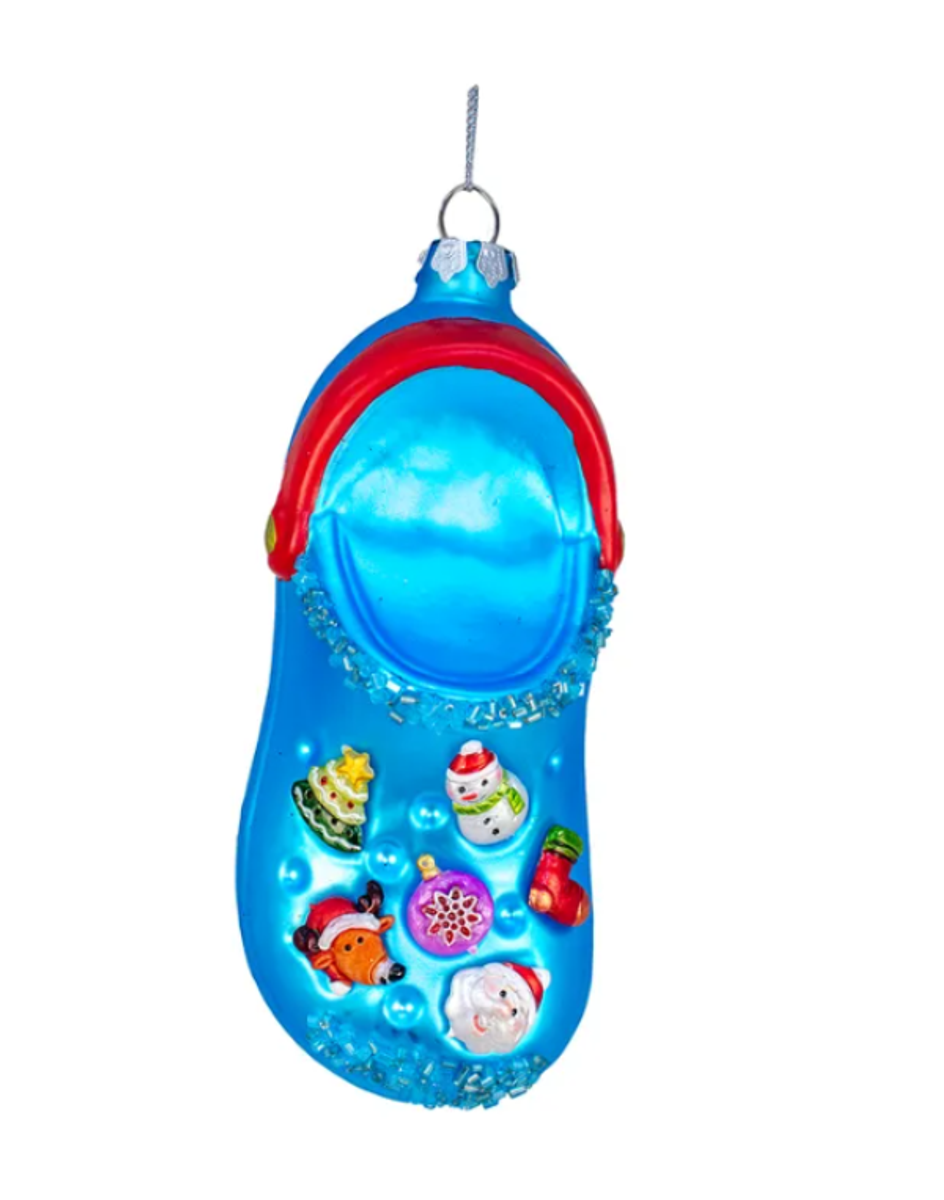 6" Santa Slipper Ornament 6" Santa Slipper Ornament