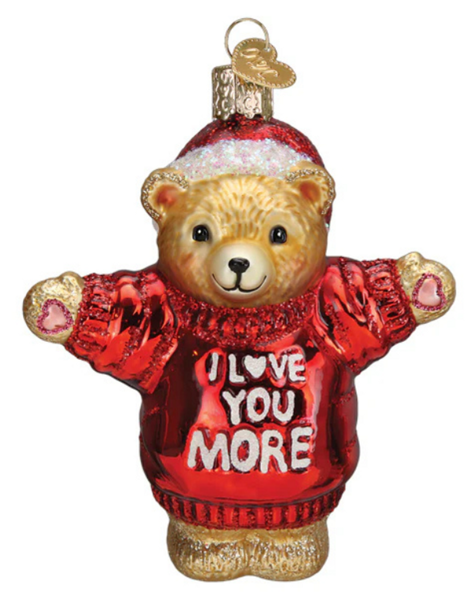 I Love You More Bear Ornament I Love You More Bear Ornament
